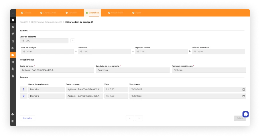 Gestão Financeira - Nuvy ERP